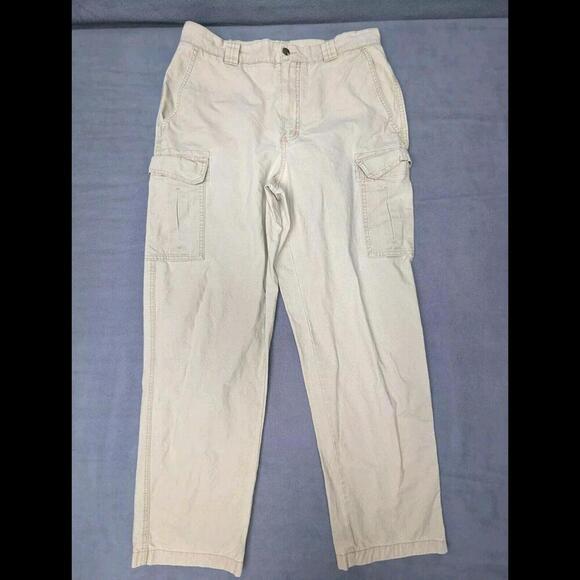 L.L. Bean - men's Natural Fit cargo pants - 191818 light beige - size *32-32 - Picture 1 of 7